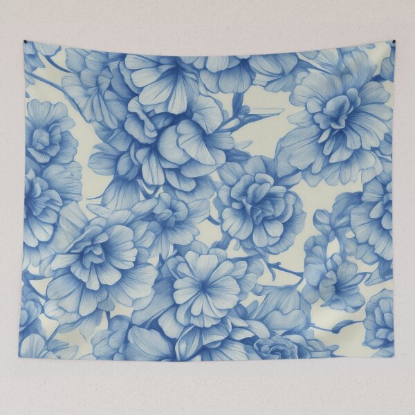 Item preview, Blue Botanical Floral Pattern designed and sold by RossWilson12.