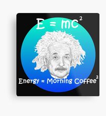 Einstein Metal Print