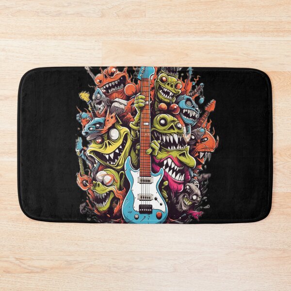 Item preview, Electric Guitar Monster - Loud Rock and Roll Art designed and sold by Emaga Digital Studio.
