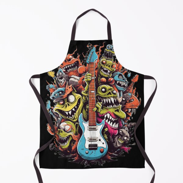 Artikelvorschau, Electric Guitar Monster – Laute Rock- und Rollkunst entworfen und verkauft von Emaga Digital Studio.