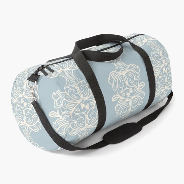 Aperçu de l'œuvre French Country Floral Stripe Crème sur Bleu créée et vendue par Christine Philbrick.