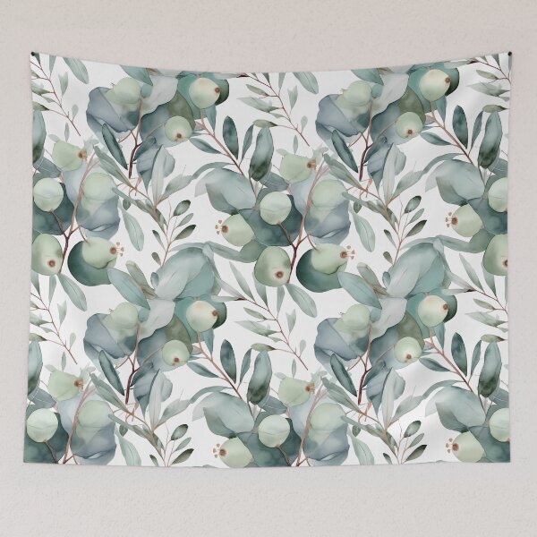 Item preview, Nature Design 14 Vintage Eucalyptus Floral Flowers Fleurs Flores designed and sold by AndreeaRED.