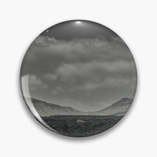 Item preview, Lanzarote Timanfaya Volcanic Grayscale Art Volcanoes Canary Islands designed and sold by SmileMoreAgain.