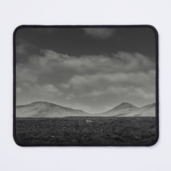 Item preview, Lanzarote Timanfaya Volcanic Grayscale Art Volcanoes Canary Islands designed and sold by SmileMoreAgain.