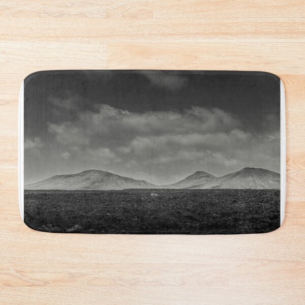 Item preview, Lanzarote Timanfaya Volcanic Grayscale Art Volcanoes Canary Islands designed and sold by SmileMoreAgain.