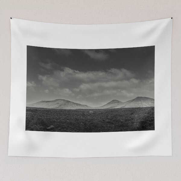 Item preview, Lanzarote Timanfaya Volcanic Grayscale Art Volcanoes Canary Islands designed and sold by SmileMoreAgain.