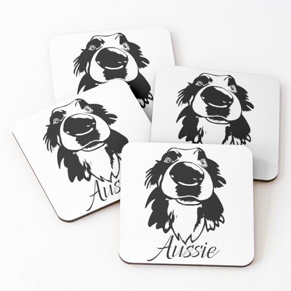 Item preview, Australian Shepherd, Aussie Illustration designed and sold by suerussoart.