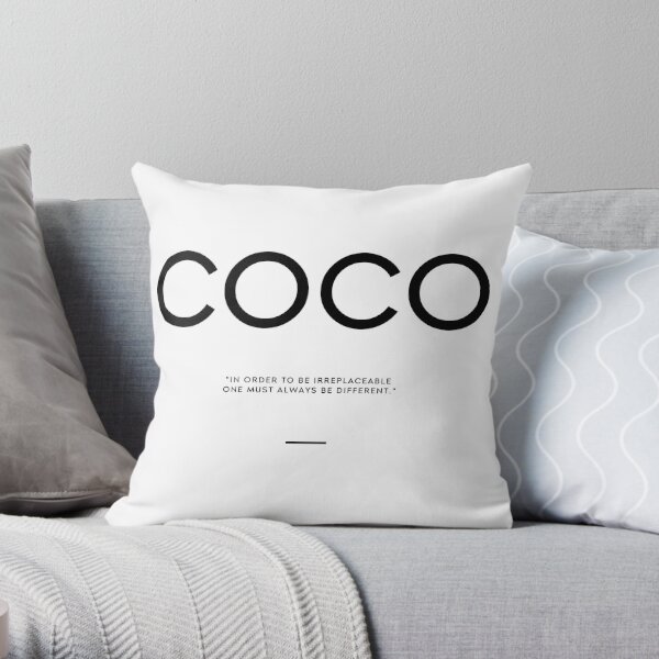 Color coco chanel quote Throw Pillow for Sale by THEARTOFQUOTES