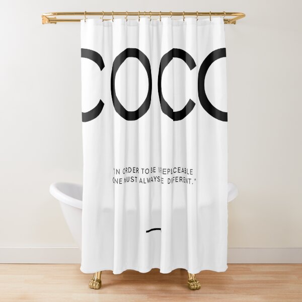 SALE] Chanel Fashion Luxury Premium Shower Curtain Set - Luxury