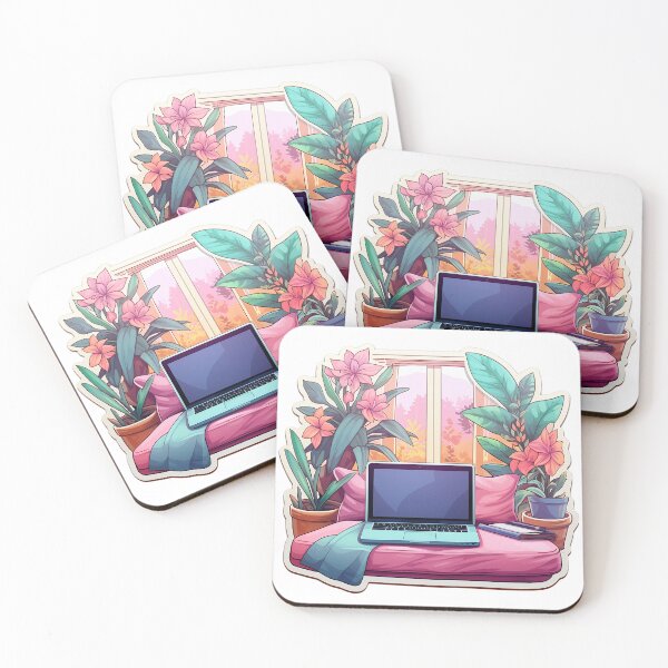 Item preview, Minimalistic Cozy Work From Home Sticker designed and sold by SamcroMike.