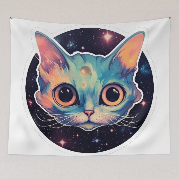 Item preview, Cute cat face designed and sold by abmkf.