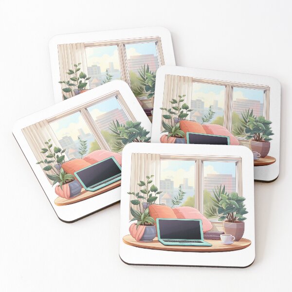 Item preview, Minimalistic Cozy Work From Home Sticker designed and sold by SamcroMike.