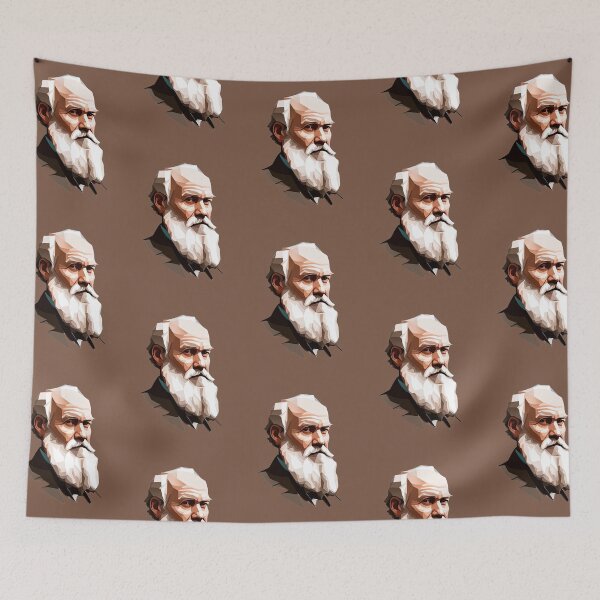 Item preview, Charles Darwin (Brown BG) designed and sold by PolygonXYZ.