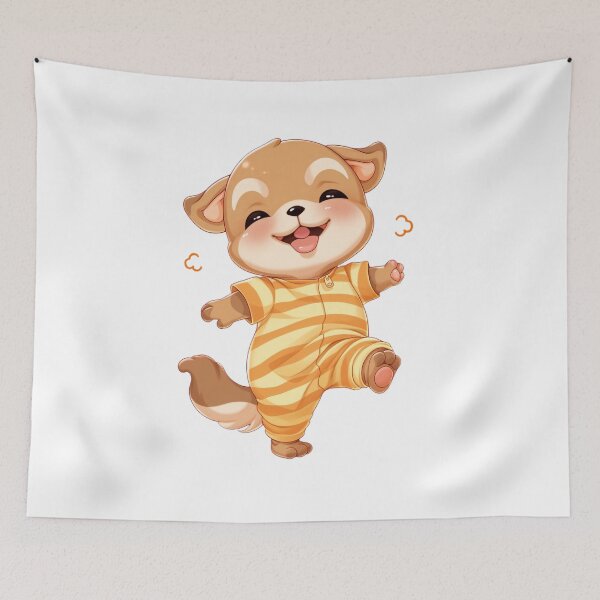 Item preview, Happy Baby Puppy - Adorable and Playful Delight designed and sold by PaintbrushPlace.