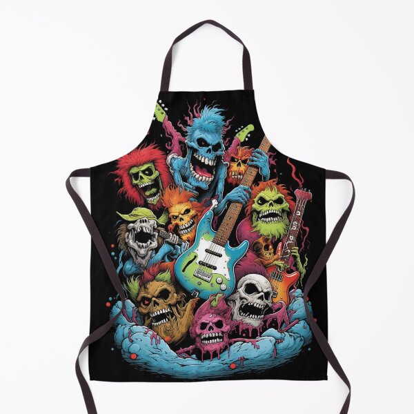 Artikelvorschau, Rockmonster-Gitarrensolo – Heavy-Metal-Cartoon entworfen und verkauft von Emaga Digital Studio.