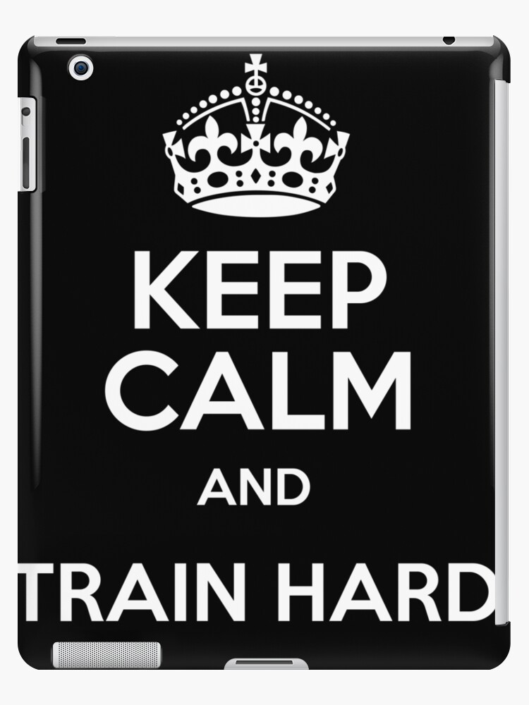 Keep Calm and Train Hard in Green Gym Bag