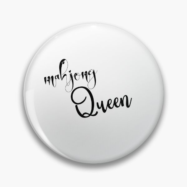 Item preview, mahjong queen - callygraphic font with hearts, girly, lovely, feminine designed and sold by EmeraldeaArt.