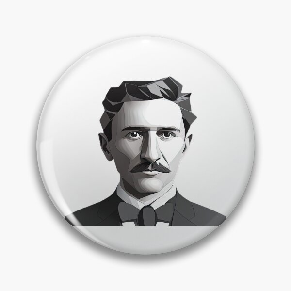 Item preview, Nikola Tesla BW (White BG) designed and sold by PolygonXYZ.