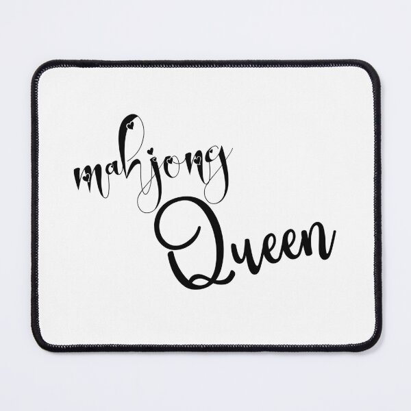 Item preview, mahjong queen - callygraphic font with hearts, girly, lovely, feminine designed and sold by EmeraldeaArt.