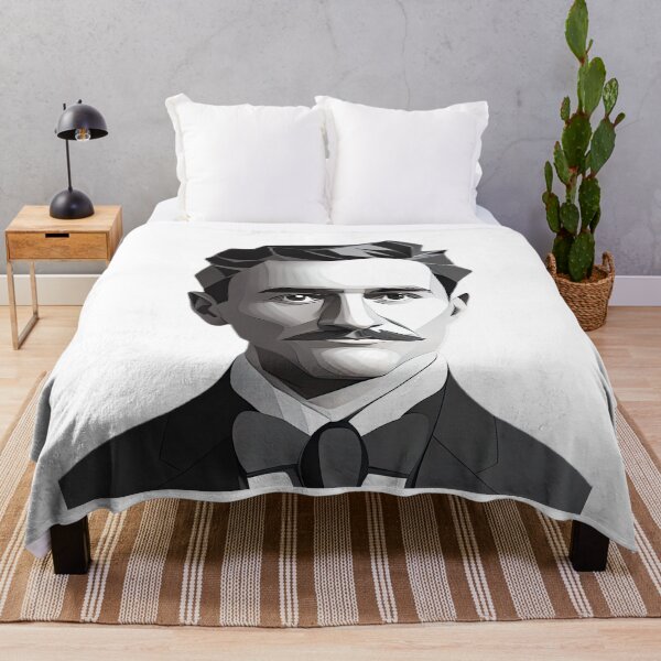 Item preview, Nikola Tesla BW (White BG) designed and sold by PolygonXYZ.