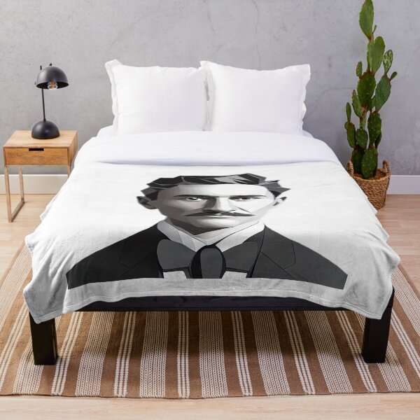 Item preview, Nikola Tesla BW (BG blanco) designed and sold by PolygonXYZ.