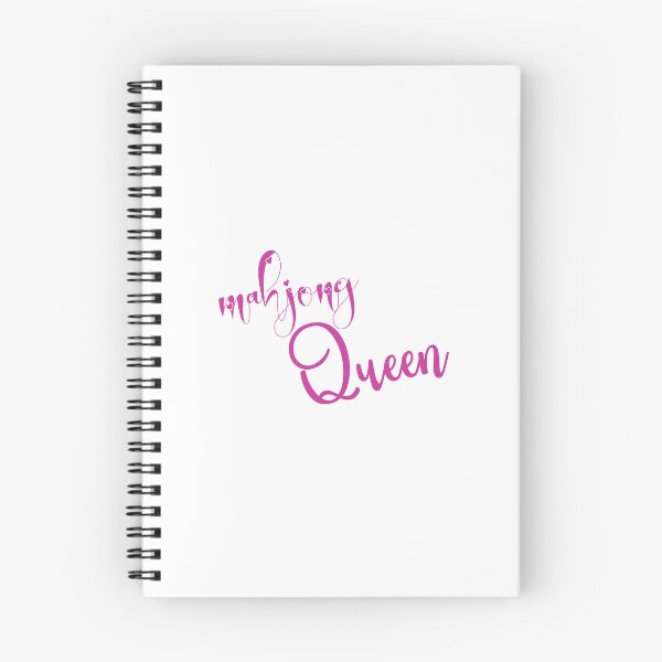 Item preview, mahjong queen - callygraphic pink font with hearts, girly, lovely, feminine designed and sold by EmeraldeaArt.