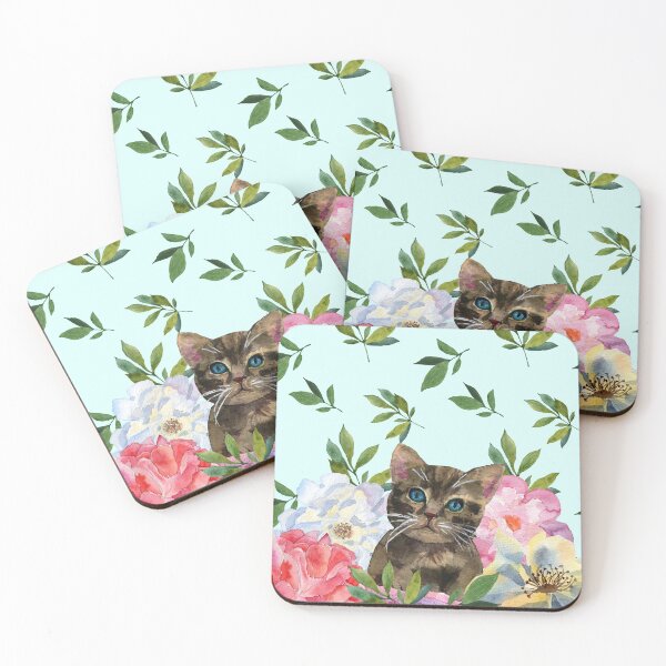Item preview, Kitten in flowers designed and sold by Irina Reznikova.