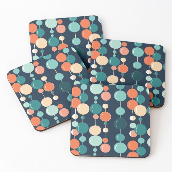 Item preview, The Blue Effervescent: a Mid-Century Modern, retro textile pattern by DecoTiler designed and sold by DecoTiler.