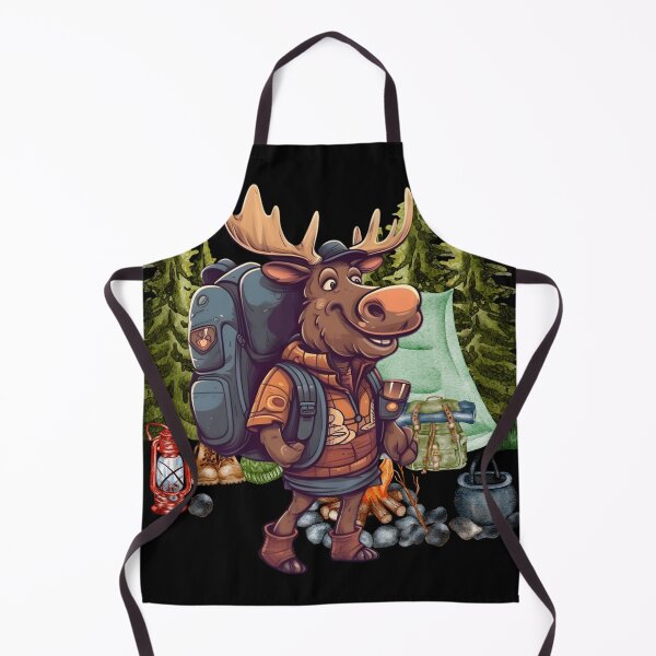 Item preview, Moose Hiking Camping Wilderness designed and sold by wrinkledhippie.