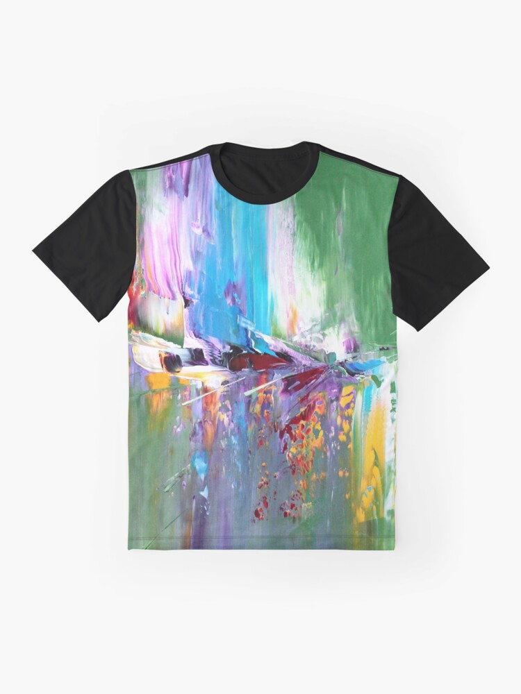 Aperçu 4 sur 5. T-shirt graphique avec l'œuvre L'instant suspendu 1 créée et vendue par ElioraBousquet.