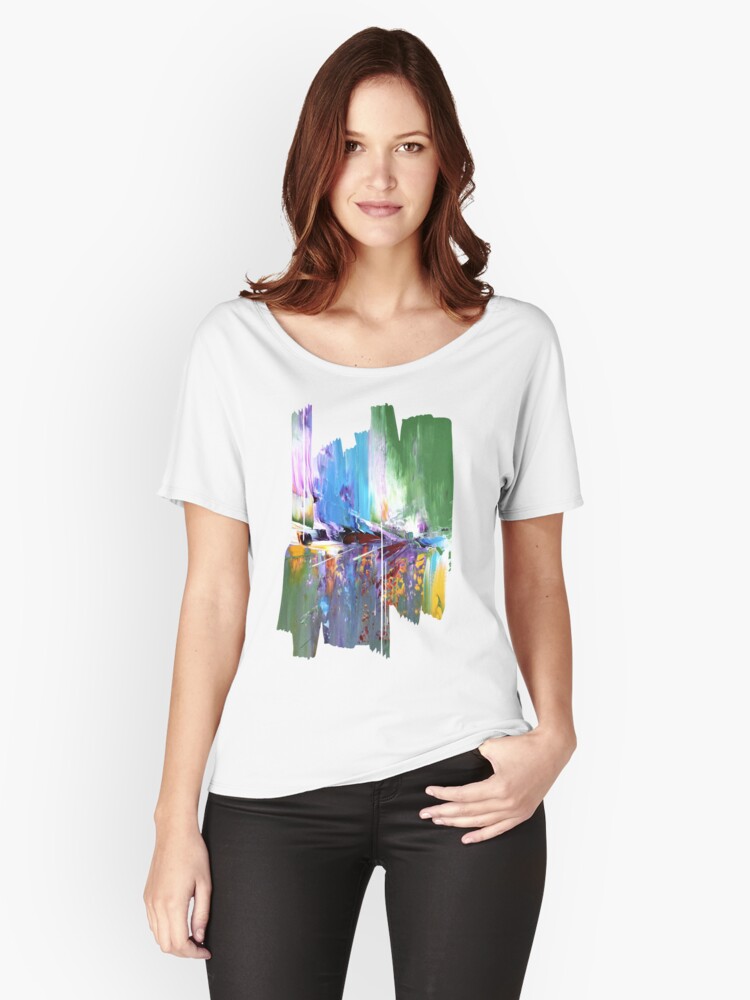 Aperçu 1 sur 3. T-shirt coupe relax avec l'œuvre L'instant suspendu 1 créée et vendue par ElioraBousquet.