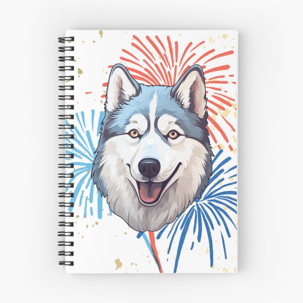 Item preview, Happy 4th of July Husky designed and sold by LunarDogs.