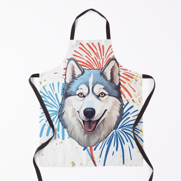 Item preview, Happy 4th of July Husky designed and sold by LunarDogs.