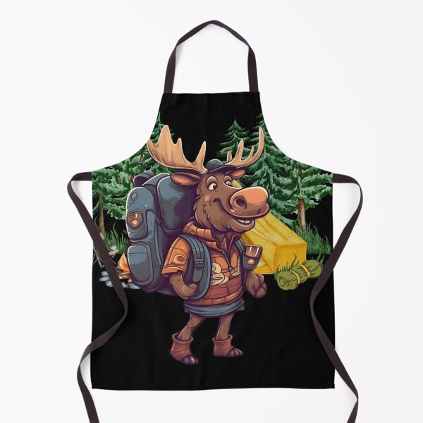 Item preview, Moose Hiking Camping Wilderness designed and sold by wrinkledhippie.