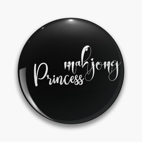 Item preview, mahjong princess - callygraphic  white font with hearts, girly, lovely, feminine designed and sold by EmeraldeaArt.