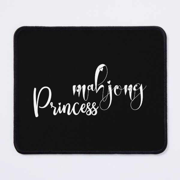 Item preview, mahjong princess - callygraphic white font with hearts, girly, lovely, feminine designed and sold by EmeraldeaArt.