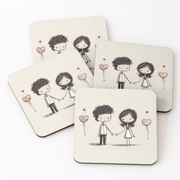 Item preview, Stickfigure love - cute and romantic designed and sold by miss-keysmash.