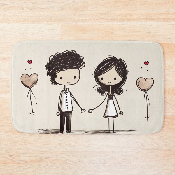 Item preview, Stickfigure love - cute and romantic designed and sold by miss-keysmash.
