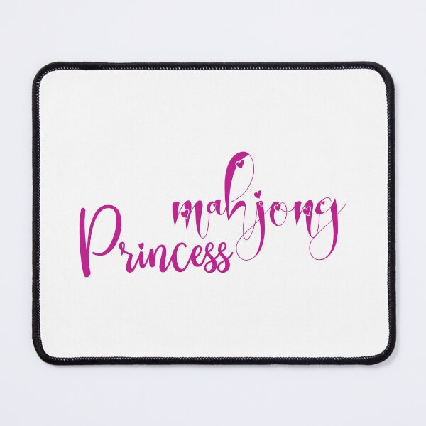 Item preview, mahjong princess - callygraphic pink font with hearts, girly, lovely, feminine designed and sold by EmeraldeaArt.