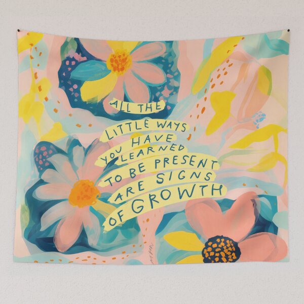 Item preview, all the little ways you have learned to be present are signs of growth designed and sold by morgansgoods.
