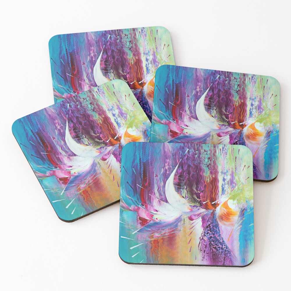 Aperçu de l'œuvre Dessous de verre (lot de 4) créée et vendue par ElioraBousquet.