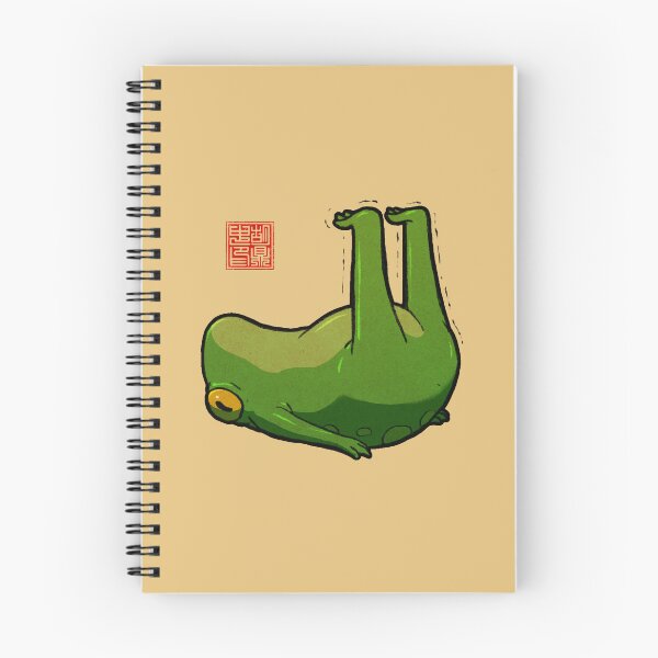 Item preview, yoga frog feet up Viparita Karani pose designed and sold by DingHuArt.