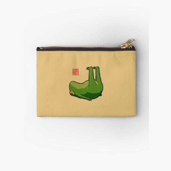 Item preview, yoga frog feet up Viparita Karani pose designed and sold by DingHuArt.