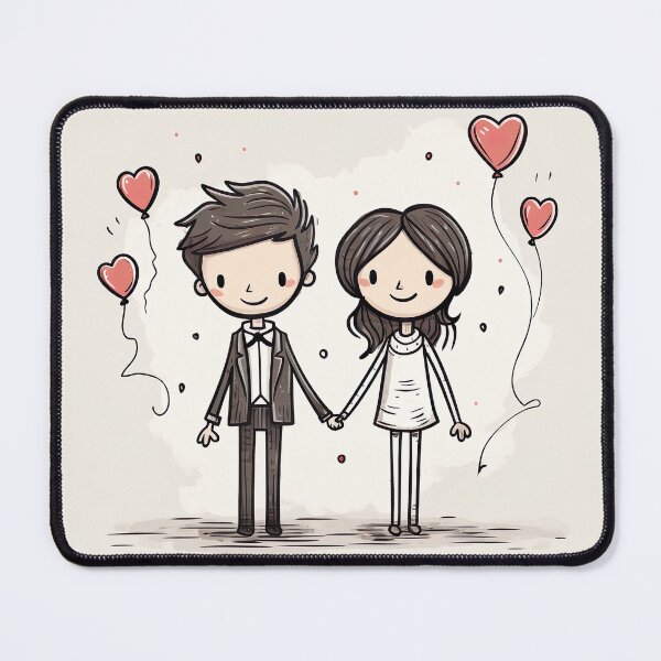 Item preview, Stickfigure love - cute and romantic designed and sold by miss-keysmash.