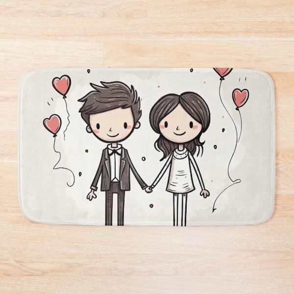 Item preview, Stickfigure love - cute and romantic designed and sold by miss-keysmash.