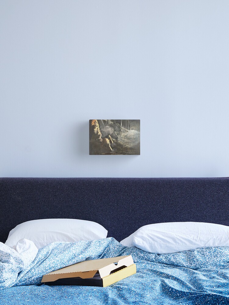 Thumbnail 2 of 3, Canvas Print, Feeding Time designed and sold by EuniceWilkie.