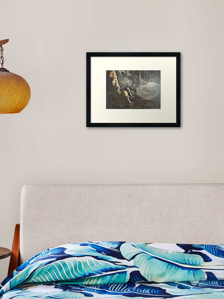 Thumbnail 2 of 7, Framed Art Print, Feeding Time designed and sold by EuniceWilkie.