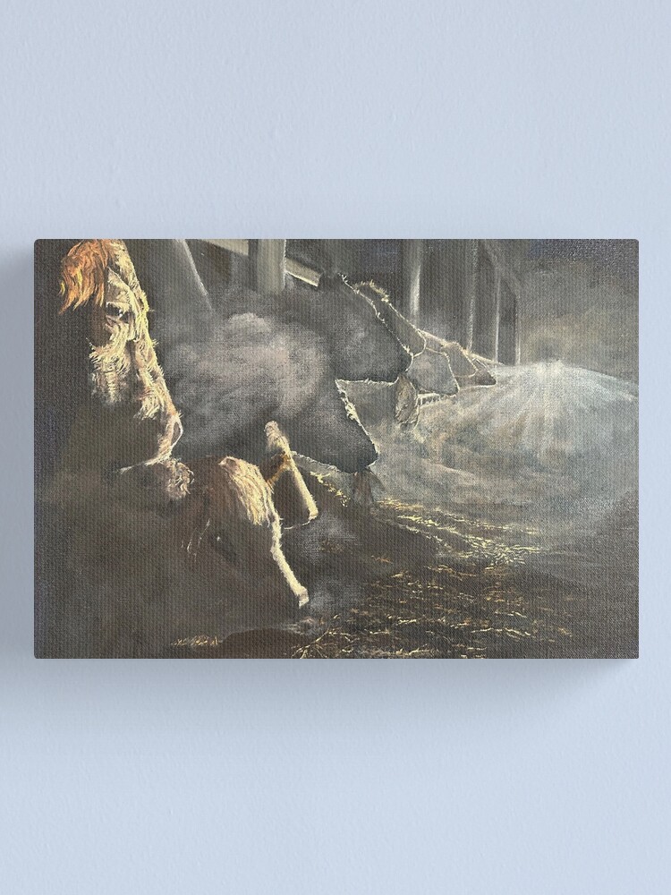 Thumbnail 1 of 3, Canvas Print, Feeding Time designed and sold by EuniceWilkie.
