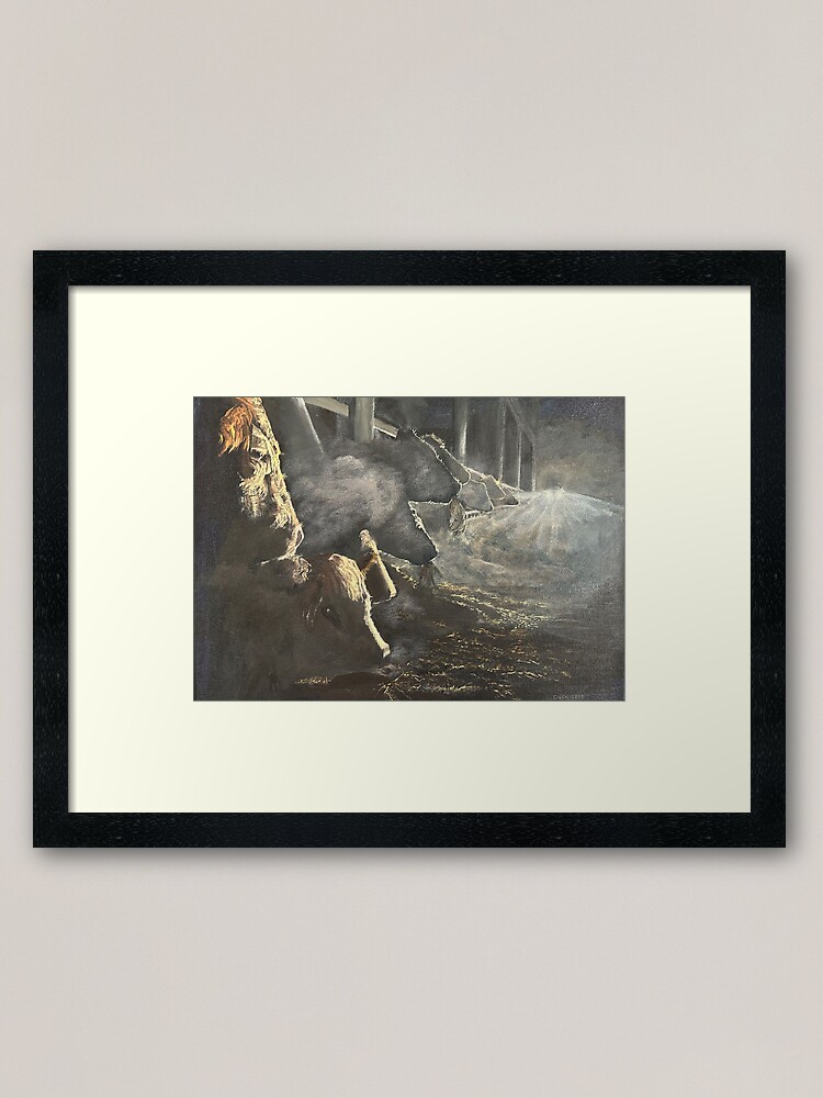 Thumbnail 1 of 7, Framed Art Print, Feeding Time designed and sold by EuniceWilkie.