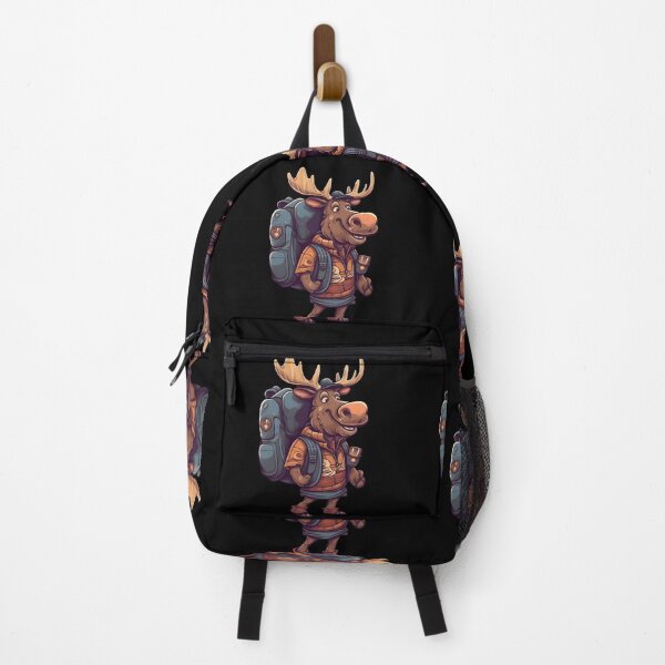 Item preview, Moose Hiking Camping Wilderness Campers designed and sold by wrinkledhippie.